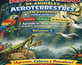 Amazing Animals Coloring Book, An Illustrated Alphabet with Amazing Facts for Kids.