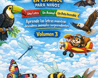 Amazing Animals Coloring Book Volume 3, An Illustrated Alphabet with Amazing Facts for Children.