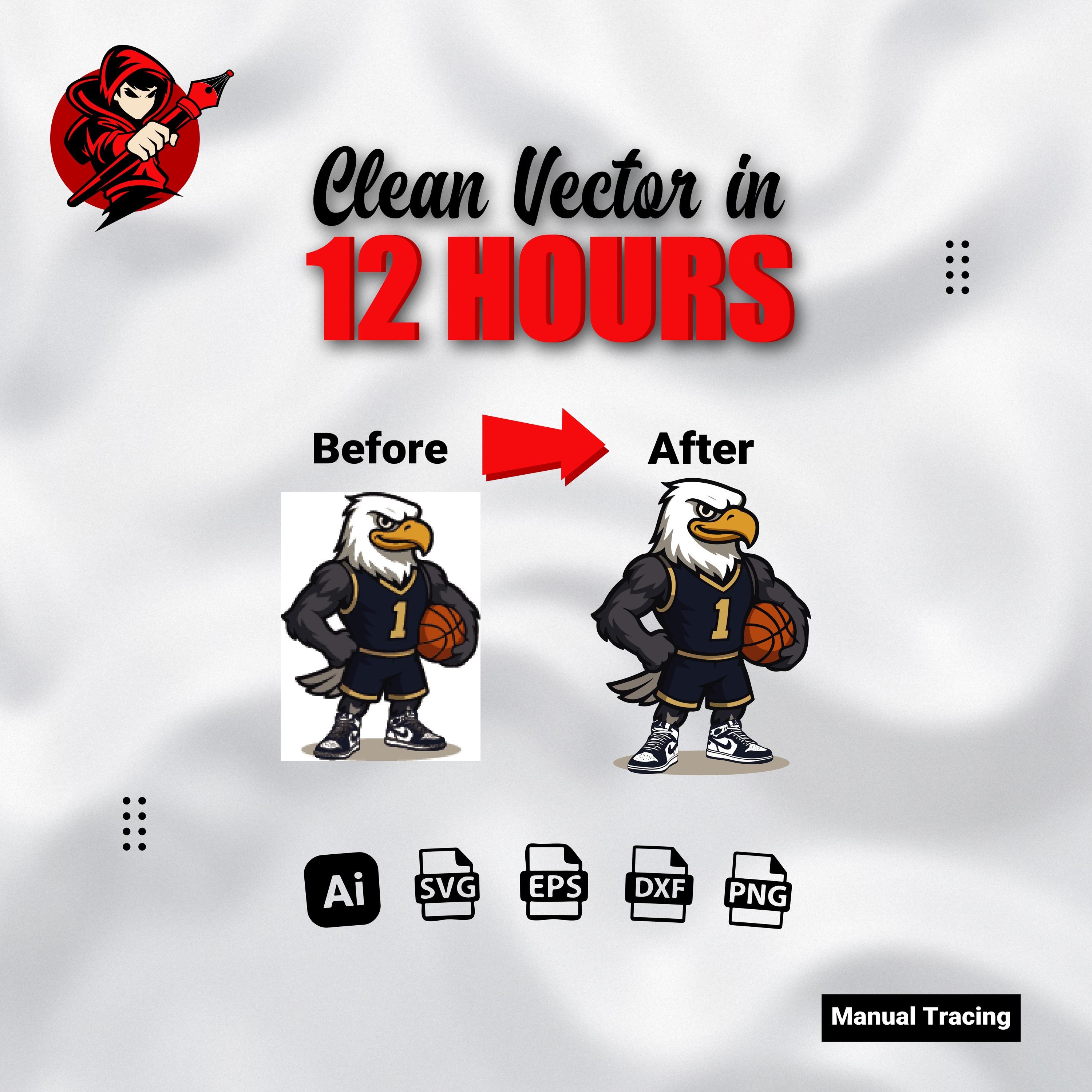 Manual Vector Tracing Service | Logo to SVG, AI, EPS | 12 Hour Delivery ...