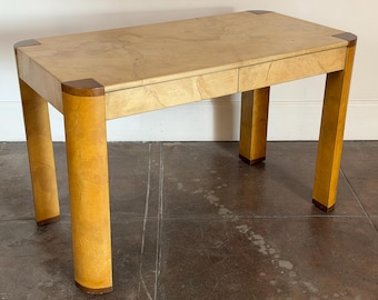 Vintage 1980’s Goatskin Karl Springer Desk