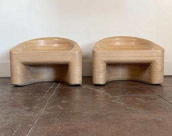 Organic Mid Century Style Plywood Lounge Chairs