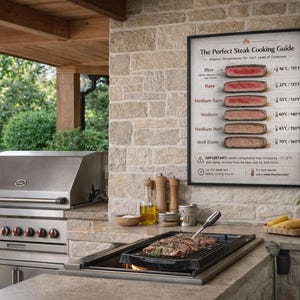 Steak Doneness Guide, Temperature Chart, Kitchen Wall Art (Digital Download) image 7