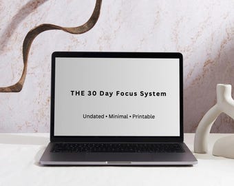 30 Day Focus Tracker Printable: Minimalist Habit & Goal Planner (A4/US Letter PDF)
