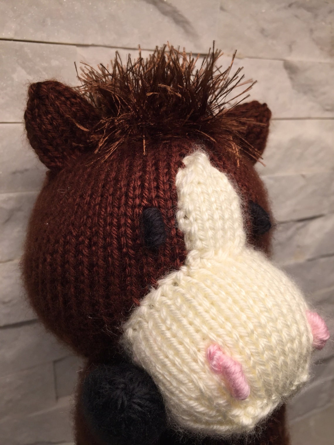 Knit horse puppet knit hand puppet horse knit glove puppet Etsy