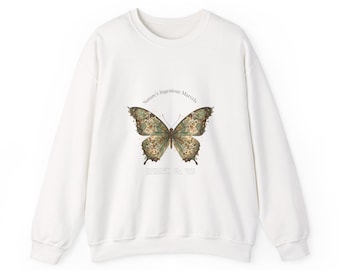 Imaginary Specimen Butterfly Crewneck, surreal taxonomy art | pseudo scientific illustration