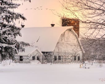 barn digital background print winter barn background farm background Christmas Card Photo barn digital Background Christmas digital backdrop