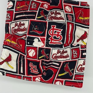 St. Louis Cardinals Reversible Bowl Cozy, Microwave Safe Cotton Hot Bowl Holder