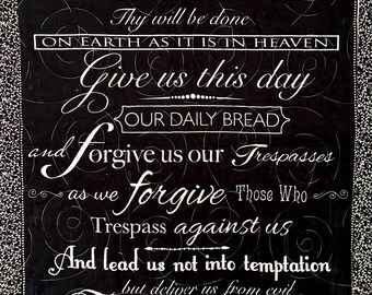 Lord’s Prayer Handmade Quilt Christian Faith Throw Blanket Gift