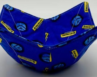 New Holland Bowl Cozy – Microwave Safe Soup Bowl Holder – Cotton Fabric Handmade