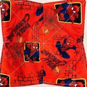 Superhero Inspired Bowl Cozy – Microwave Safe Reversible Soup Bowl Holder – Choose Your Print