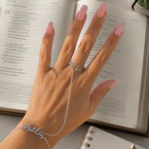 925 silver Scripture Hand chain - Psalm 23