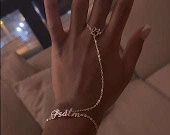 Cadena de mano con las Escrituras en plata 925 - Salmo 23