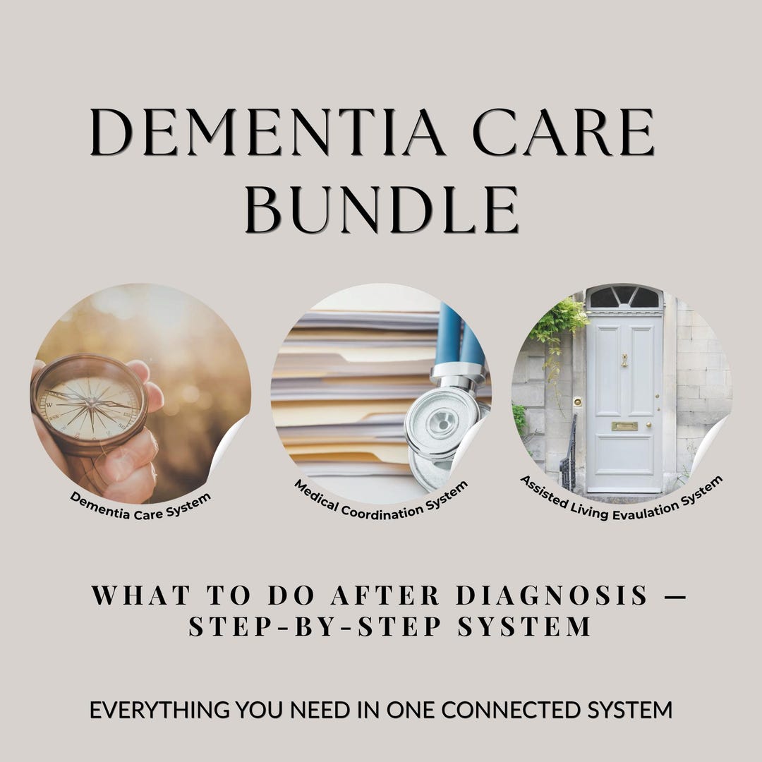 Dementia Care Bundle | Caregiver Planner & Organizer | Alzheimers Care ...