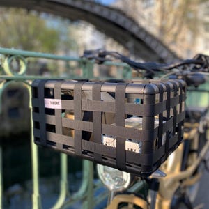 Bike Basket - The Original T-Bone® (Black Edition) / Bicycle Basket image 1