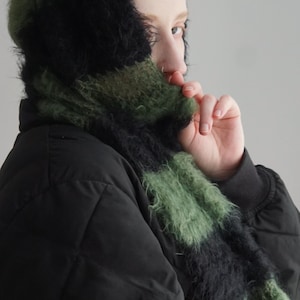 Mohair Blend Crochet Scarf, 210cm image 5