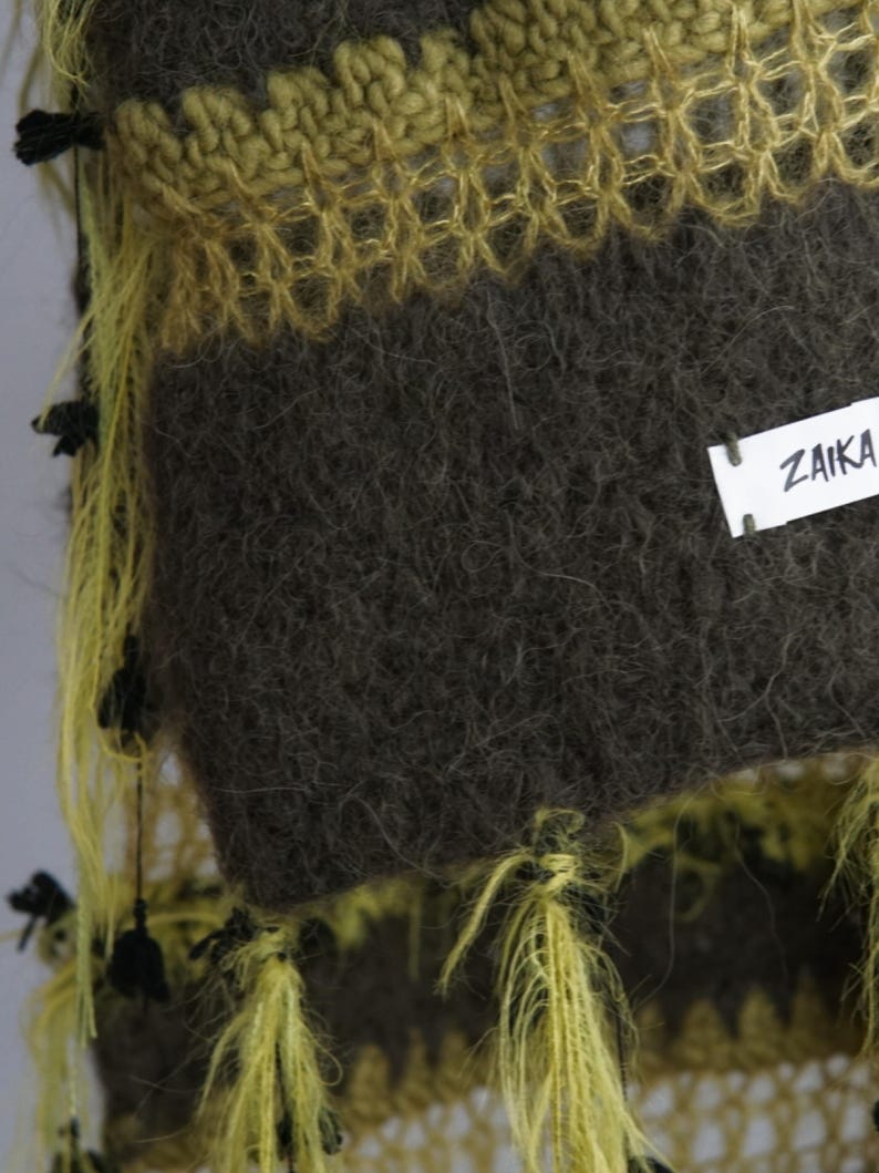 Green Felted Alpaca Wool Scarf, 190cm, "Ireland" afbeelding 9