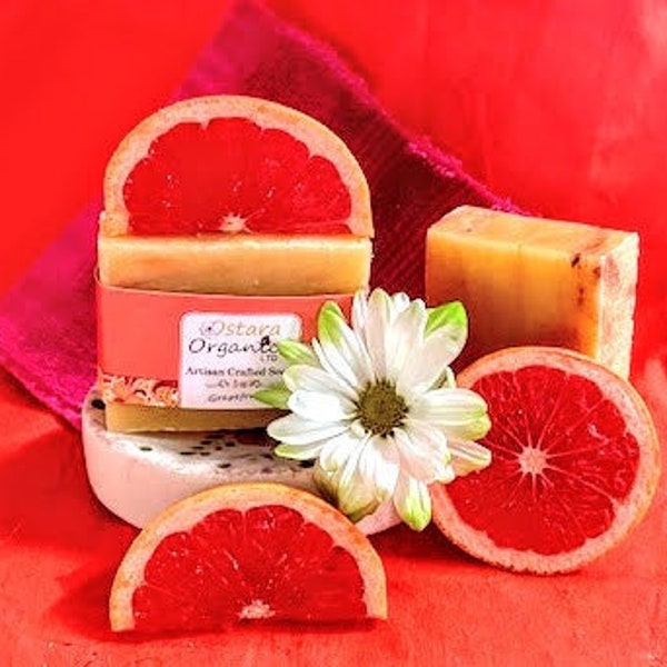 Grapefruit Soap, Grapefruit, Grapefruit Bar Soap, Essential Oil Soap, vegan soap bar, hand soap, organic bar soap, natural soap bar, artisan