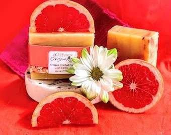 Grapefruit Soap, Grapefruit, Grapefruit Bar Soap, Essential Oil Soap, vegan soap bar, hand soap, organic bar soap, natural soap bar, artisan