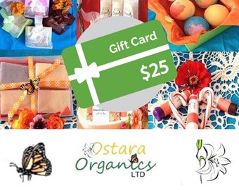 Gift Card, Gift Voucher, Spa Gift Card, Online Gift Card, Email Gift Card, Gift Certificate, Gift for Her, twenty five dollar card, gift