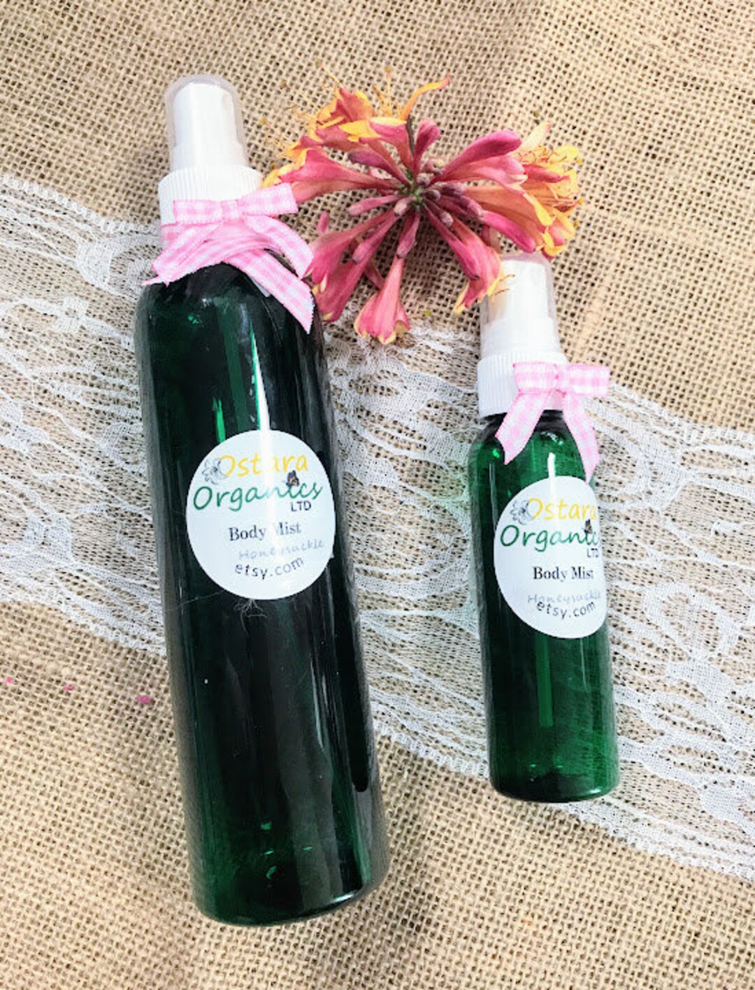 Honeysuckle Body Mist Body Spray Natural Body Spray Natural Etsy