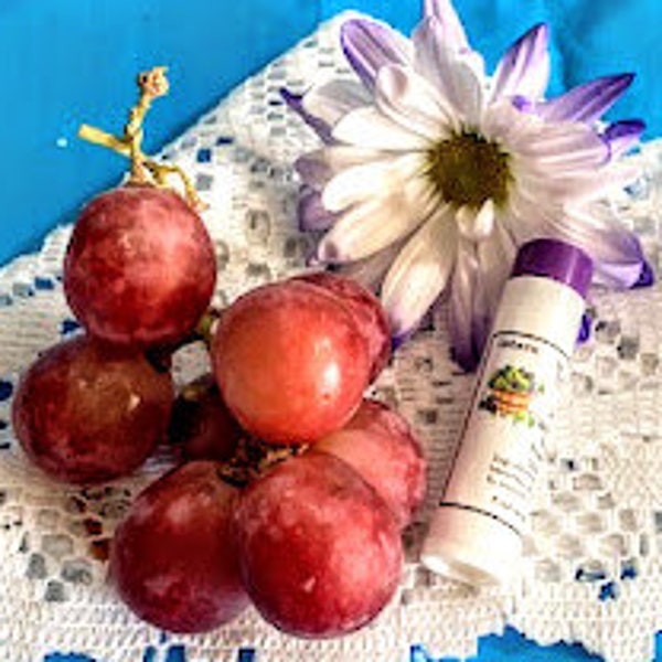 Grape Lip Balm, Grape Chapstick, Grape, all natural lip balm, natural chapstick, organic lip balm, organic chapstick, gift for her, lip balm