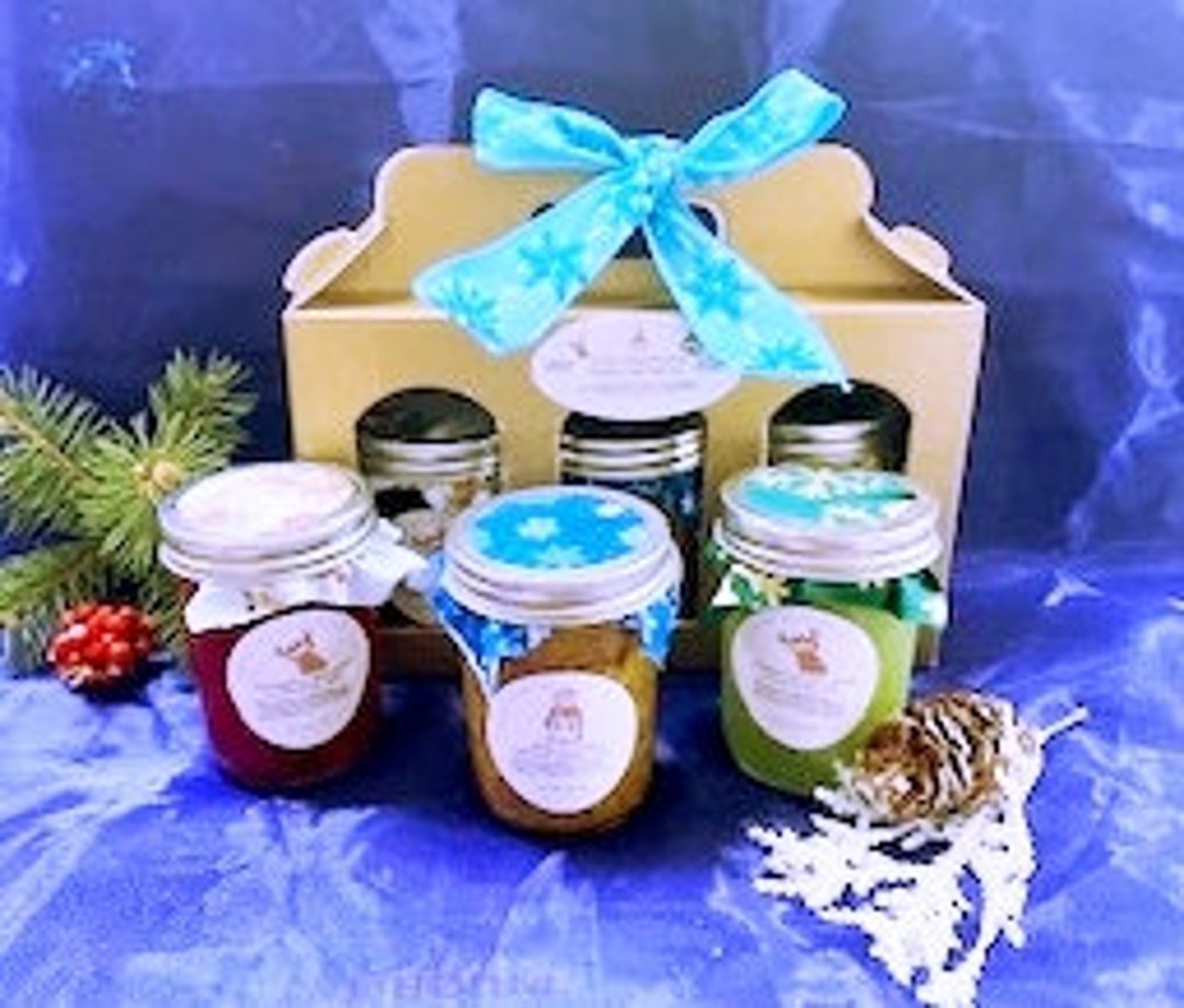 Gourmet Organic Triple Treat Holiday Jam Boxed Gift Set, Holiday