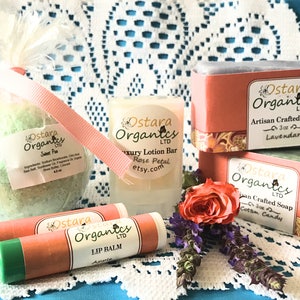 Ostara Organics Boutique Sampler Box: A Variety of our Bath Bombs, Petite Soaps, Lip Balms image 2