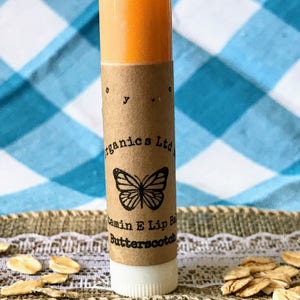 Butterscotch Lip Balm, Butterscotch Chapstick, Natural Lip Balm, Natural Chapstick, Organic Lip Balm, Organic Chapstick, Gift for him, gift image 2