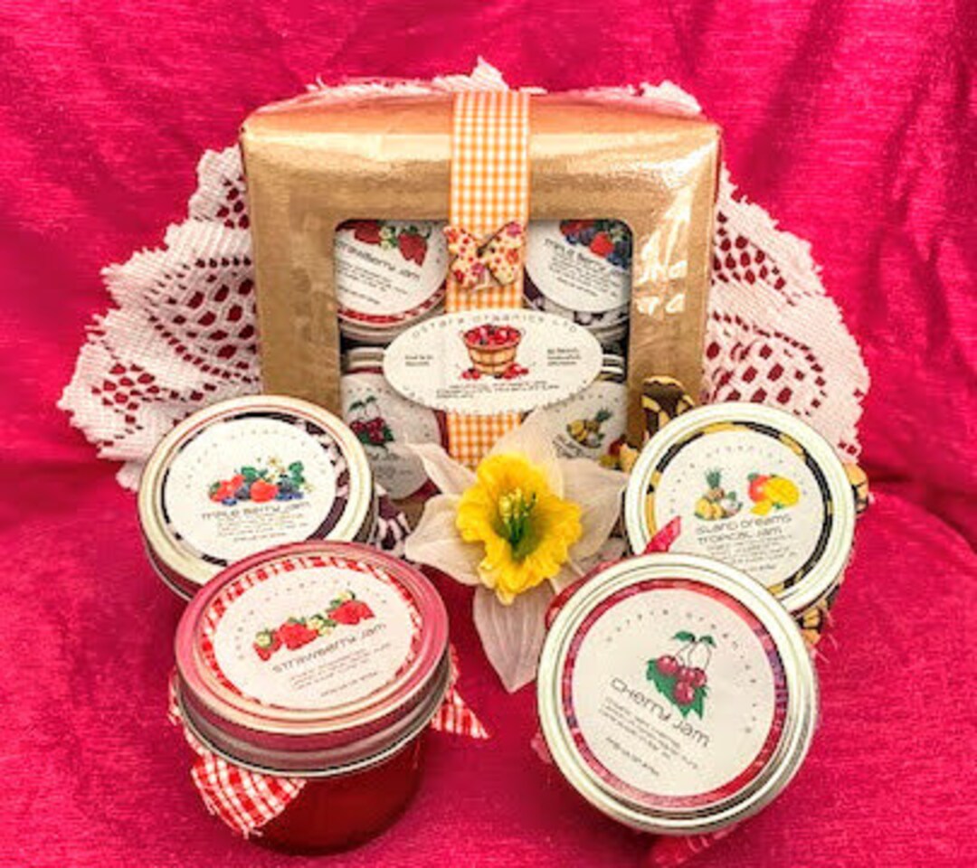 Gourmet Jam Gift Set, Organic Jam Gift Set, Gourmet Food Gift, Organic