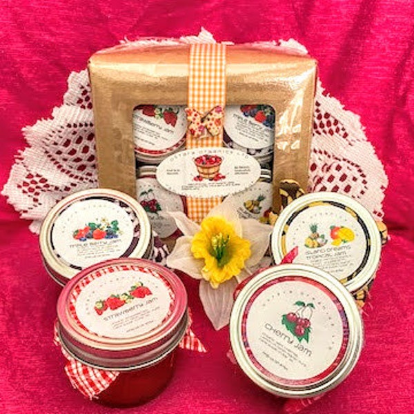 Gourmet Jam Gift Set, Organic Jam Gift Set, Gourmet Food Gift, Organic Food Gift, Food Gift Box, Gourmet Jam Set, Organic Jam, Gourmet Jam