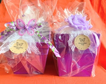 Spa Gift Set, Purple Spa Set, Bath Gift Set, Purple Bath Gift, Bridal shower gift, womens spa gift set, teen spa gift set, spa gift for her