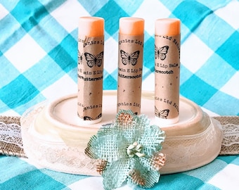 Butterscotch Lip Balm, Butterscotch Chapstick, Natural Lip Balm, Natural Chapstick, Organic Lip Balm, Organic Chapstick, Gift for him, gift