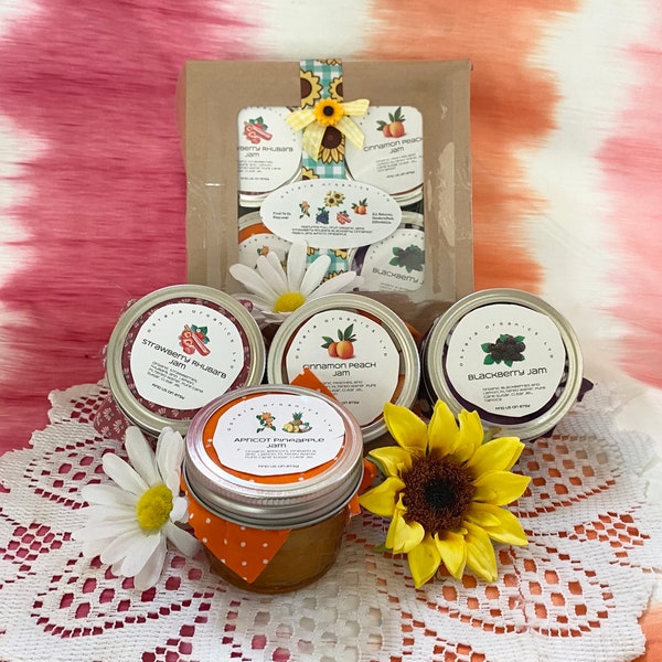 Gourmet Jam Gift Box, Organic Jam Gift Box, Gourmet food gift, Organic Food gift, jam gift box, food gift box, homemade jam set, organic jam