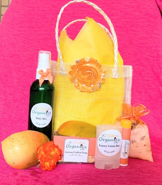 Mango Gift Set Mango Mango Spa Set Spa Gift Set Bath Gift Etsy