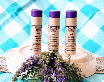 Lavender Lip Balm, Lavender Chapstick, Lavender, Natural Lip Balm, Natural Chapstick, Organic Lip Balm, Organic Chapstick, gift for him