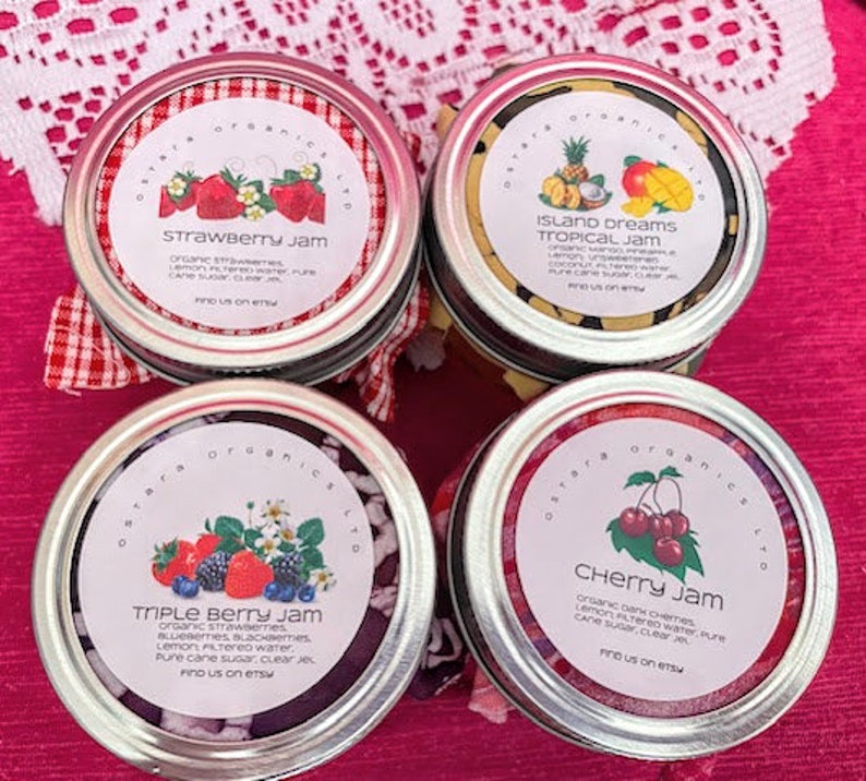 Gourmet Jam Gift Set Organic Jam Gift Set Gourmet Food Gift Etsy