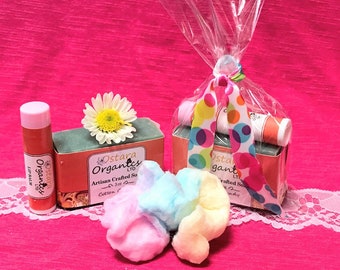 Cotton Candy Gift Set, Cotton Candy, Spa gift Set, Bath Gift Set, Spa Gift, Natural Gift Set, stocking stuffer, Shower Favor, Gift For Her,