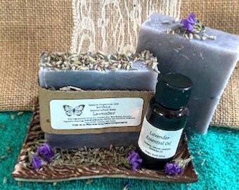 Lavender Essential Oil Soap Bar: Organic Vegan Artisan Soap