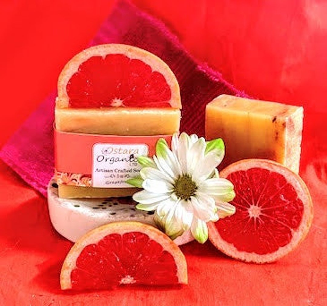 Grapefruit Soap, Grapefruit, Grapefruit Bar Soap, Essential Oil Soap