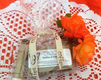 Coffee & Cream"TwoFer" Spa Gift Set: Petite Soap with Lip Balm-great for small gifts or stocking stuffers!