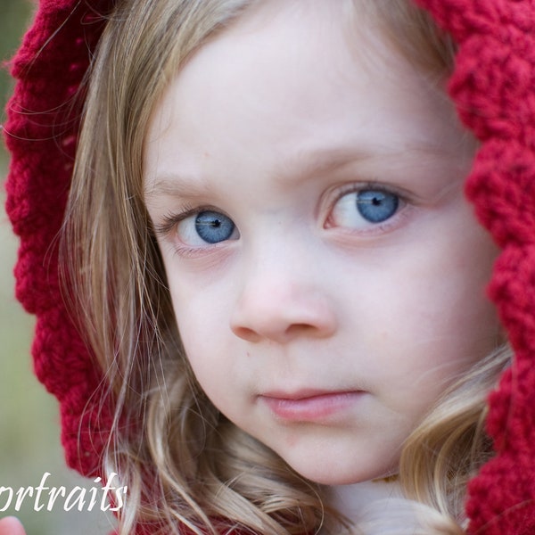 Crochet Little Red Riding Hood pattern- Permission to sell finished product-INSTANT DOWNLOAD