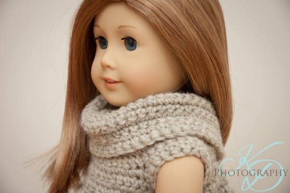 Kennedy's Sweater Dress For 18 Inch Dolls- Instant Digital Download