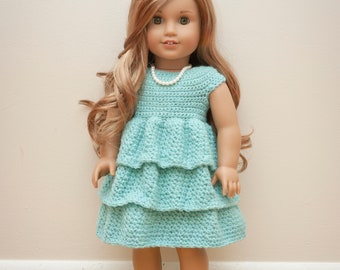 DIY-Crochet Pattern-The Ally Dress for 18" dolls (fits American Girl Dolls)-Instant Digital Download