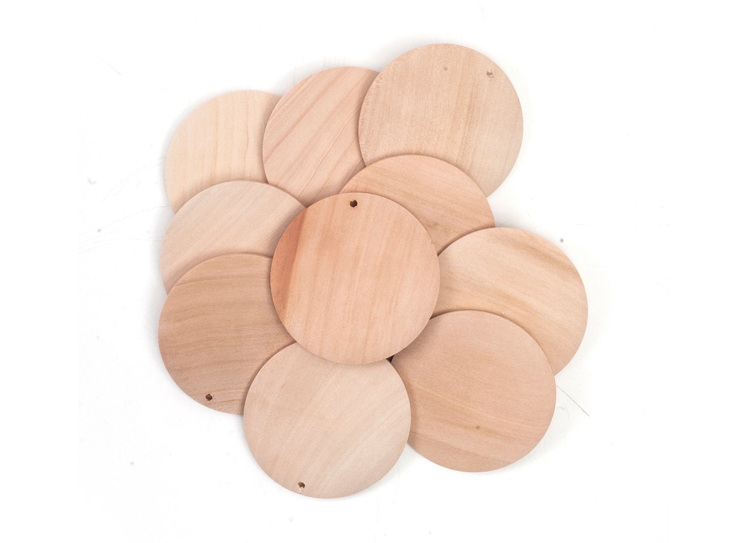 25- 1 or 25mm Wooden Circles Wood Circles Round Disc Wood Pendant