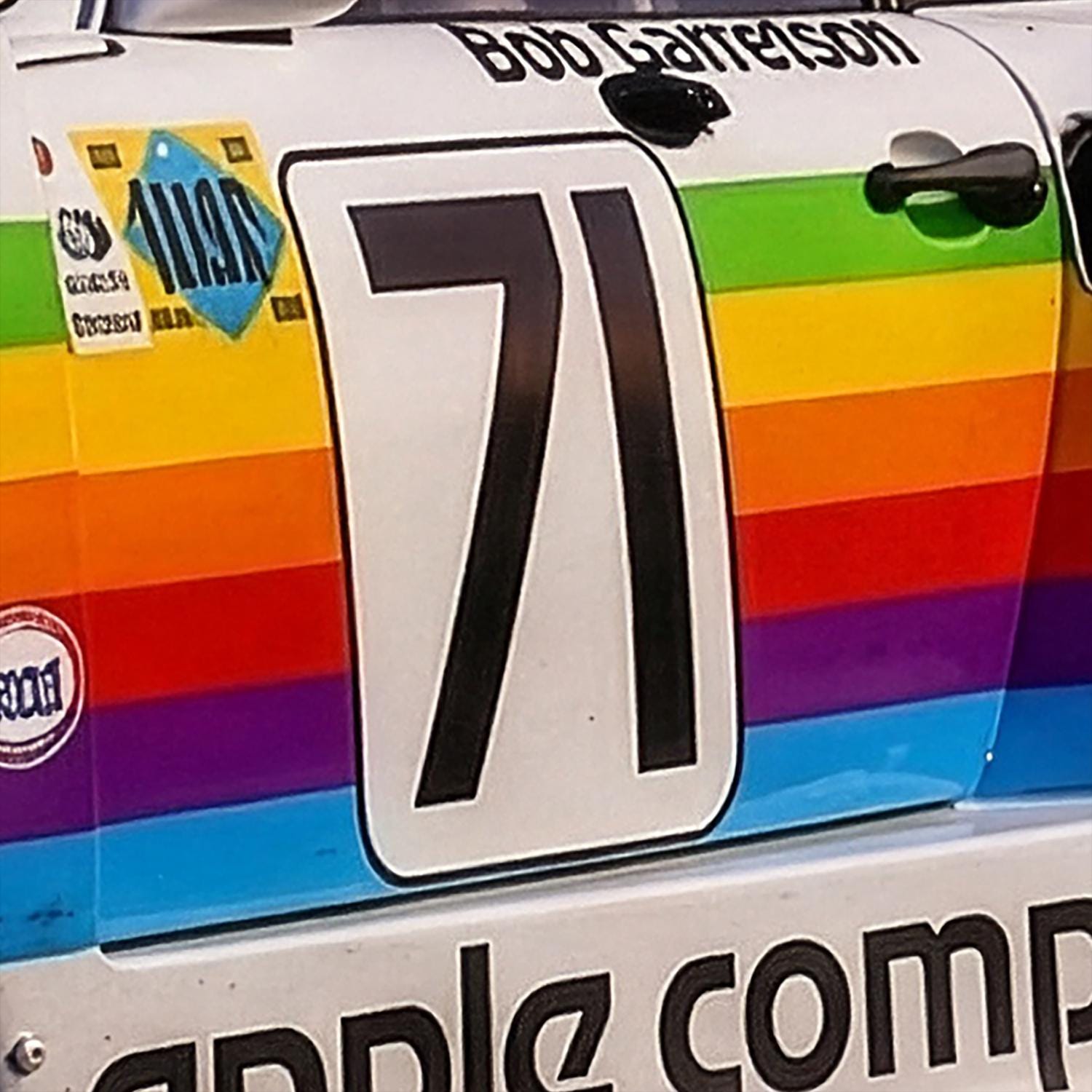 Porsche 935 K3 Apple Computer Livery Print, Retro Slantnose Racing Art ...