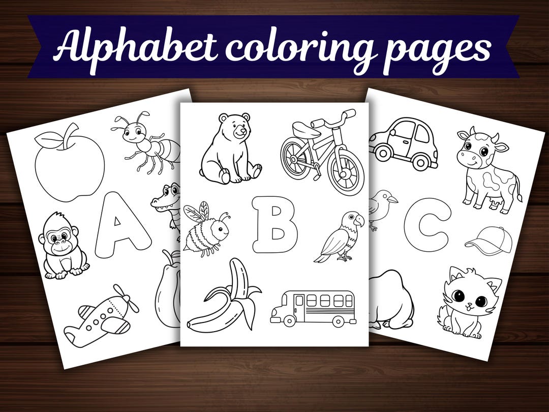 Alphabet Coloring Pages for Preschool Activity | ABC Learning Printable ...