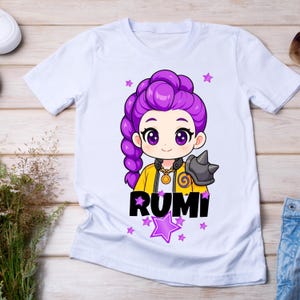 Rumi Kpop Chibi Art PNG SVG,demon slayer shirt,Rumi,(Digital Download)