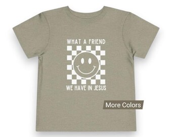 What a Friend We Have in Jesus Toddler Short Sleeve Tee | Park Playdate Match with Mom