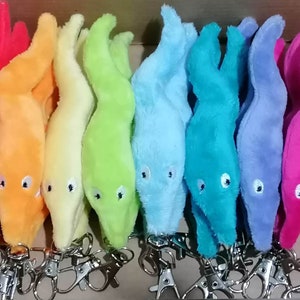 Worm On A String Plushie Keyring