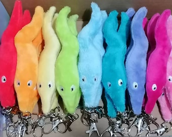 Worm On A String Plushie Keyring
